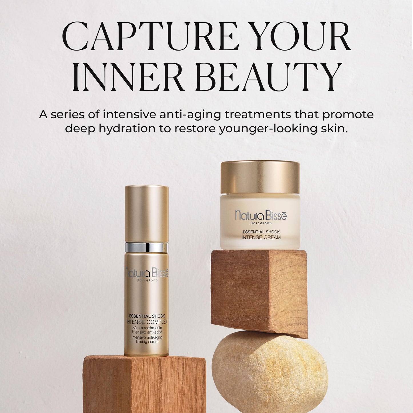 Natura Bissé Essential Shock Intense Eye and Lip Treatment | Nourishing Eye and Lip Firming Cream with Collagen and Elastin Amino Acids | Rejuvenating and Hydrating Balm | 0.5 oz - 15 ml