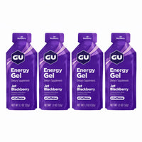 GU Gu Energy Running Gels - 4 Gel Taster Pack - Sports Energy Gels For Running , Cycling, Triathlon (Jet Blackberry)