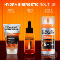 L’Oréal Paris men expert L’Oréal Paris Men Expert Wake-up Effect Face Wash 100ml, Hydra Energetic Face Wash With Vitamin C*, for Dull and Tired-Looking Skin, Cleanses Pores and Energises Skin