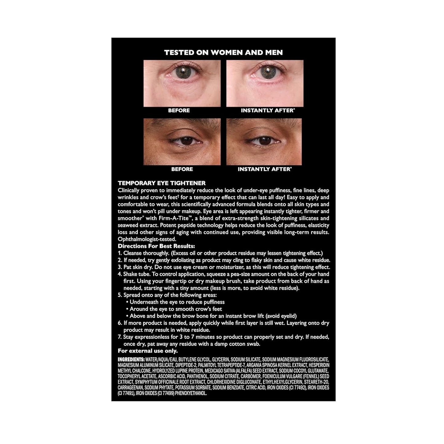 Peter Thomas Roth  Instant FIRMx® Eye Temporary Eye Tightener Easy-Wear Formula, 20 ml / 0.67 fl oz