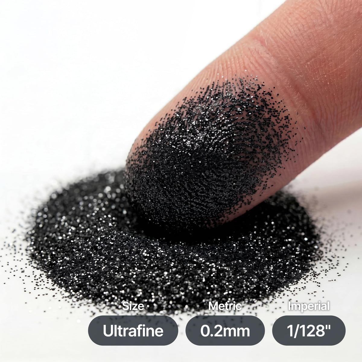 Hemway Ultra Sparkle Glitter Black 100g Ultrafine | Glitter for Arts & Craft, Makeup, Nail Art, Crafting, Card Making, Sparkle Decoration