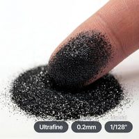 Hemway Ultra Sparkle Glitter Black 100g Ultrafine | Glitter for Arts & Craft, Makeup, Nail Art, Crafting, Card Making, Sparkle Decoration