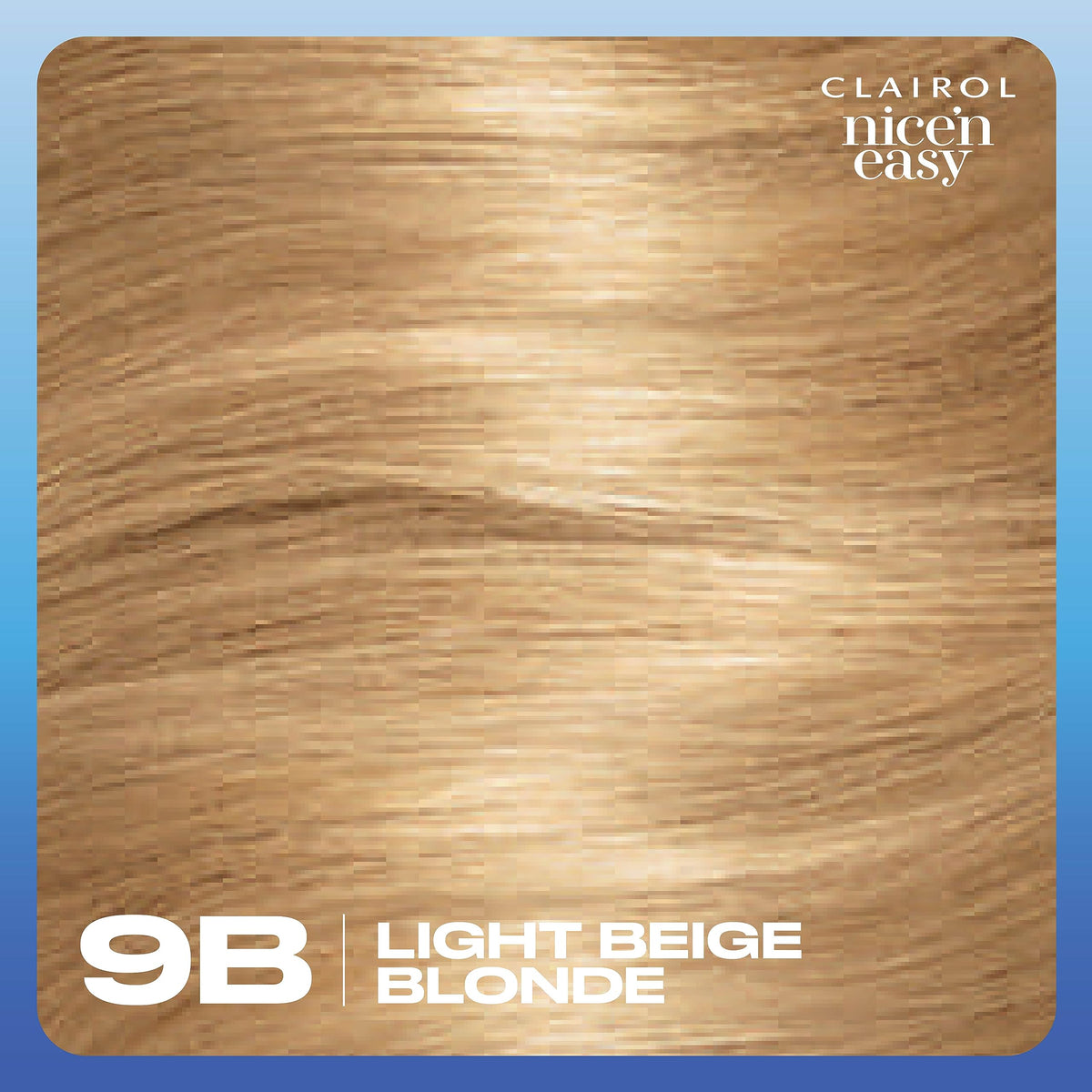 Clairol Nice'n Easy Crème, Natural Looking Oil Infused Permanent Hair Dye, 9B Light Beige Blonde