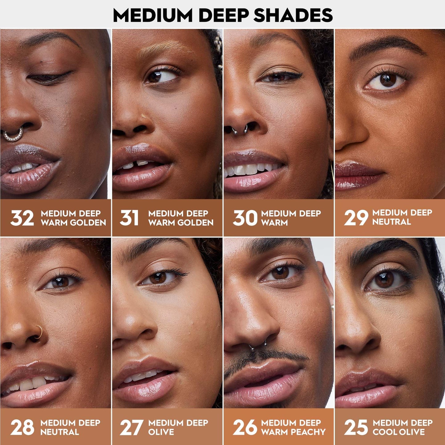 Urban Decay Face Bond Waterproof Foundation, With 3% Niacinamide, Lasts up to 24hr, Shade: 32 - Medium Deep Warm Golden, 30ml