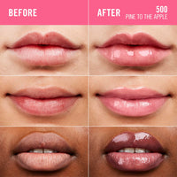 Rimmel Thrillseeker Glassy Gloss 500 Pine to the Apple, Hydrating Shine, Hyaluronic Acid, Anti-Oxidant Complex, Non-Sticky, Big Applicator, Healthy-Looking Lips, Delicious Scent, Vegan, Cruelty Free