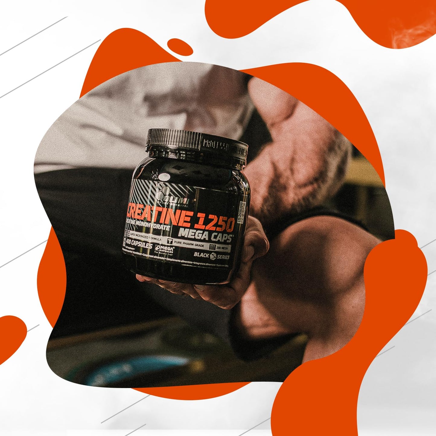 OLIMP SPORT NUTRITION Olimp Creatine 1250 Mega Capsules - Pack of 400 Capsules