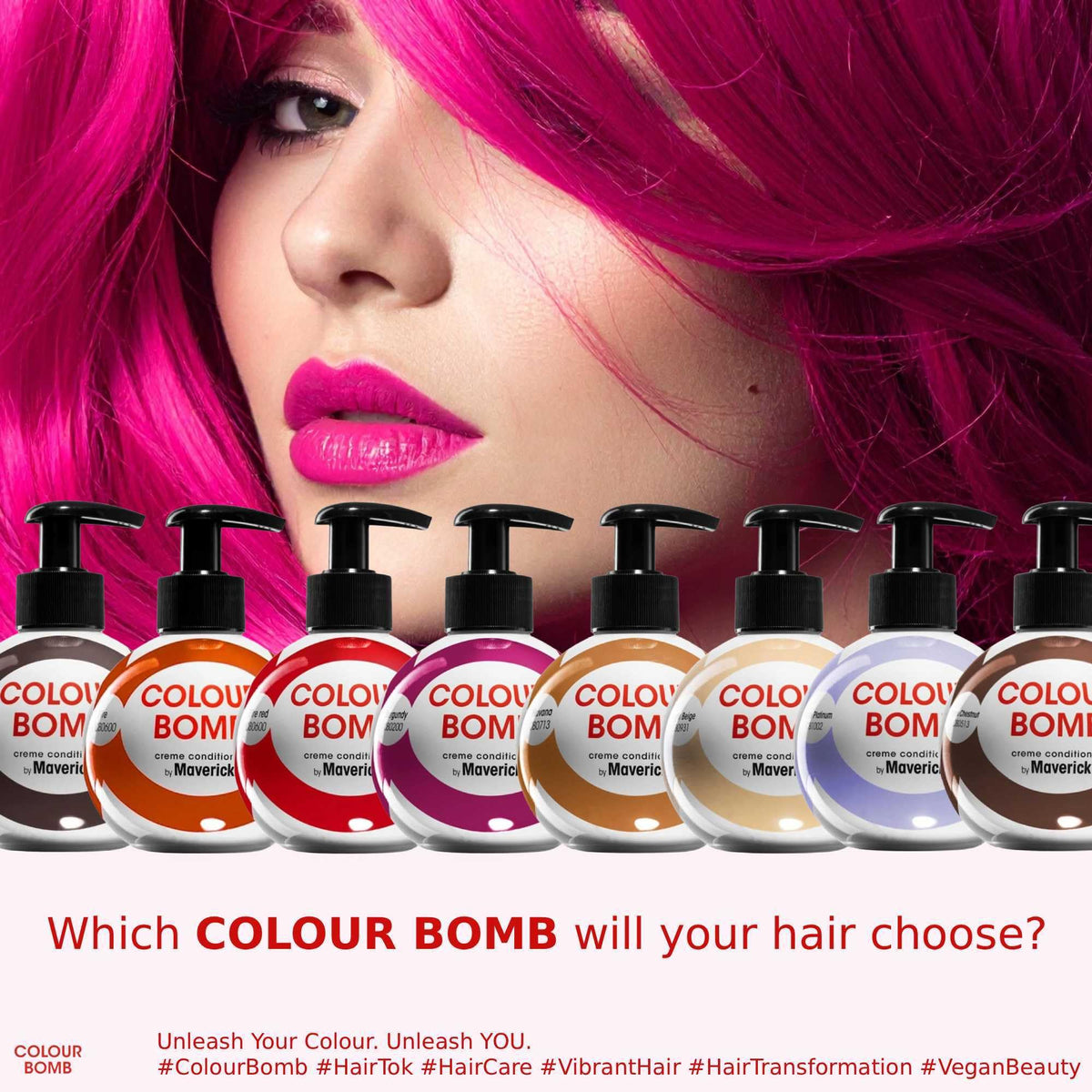 Colour Bomb by Maverick Pink Colour Depositing Conditioner 250ml