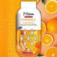 7th Heaven Vitamin C Capsule Concentrates (7 Day Supply). Daily Glow Cream. Brightening Vitamin C Capsules for Face Care (all Skin Types). Vegan Vitamin C Serum for Face - Genuine 7th Heaven Skin Care