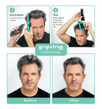 Cut Your Own and Other's Hair at Home the Easy Way | DIY Haircut Tool for Everyone | Use with Your Hair Clippers for Clean, Even Trims Every Time with Grip and Trim.