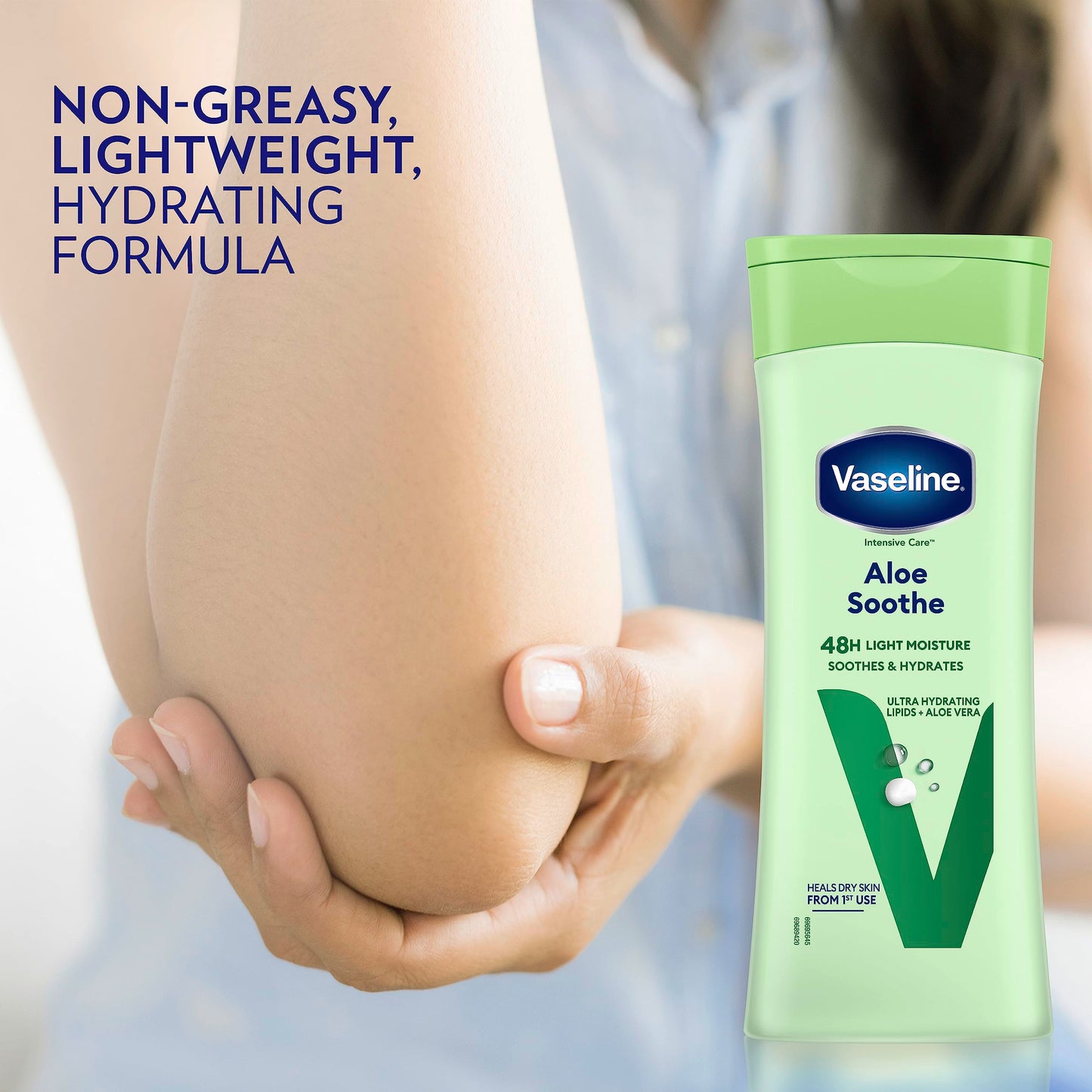 Vaseline Intensive Care Aloe Soothe Body Lotion heals and refreshes skin for dry skin 400 ml