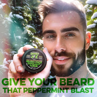 TRADEMARK GNARLY JOE EST.MMXVII Gnarly Joe Beard Rescue & Revive Gift Pack - Beard Softener 85ml & Exfoliant 50g Set for Men - Beard Cream & Face Scrub with Cocoa Butter, Peppermint & Coconut - Beard Conditioner - Made in UK
