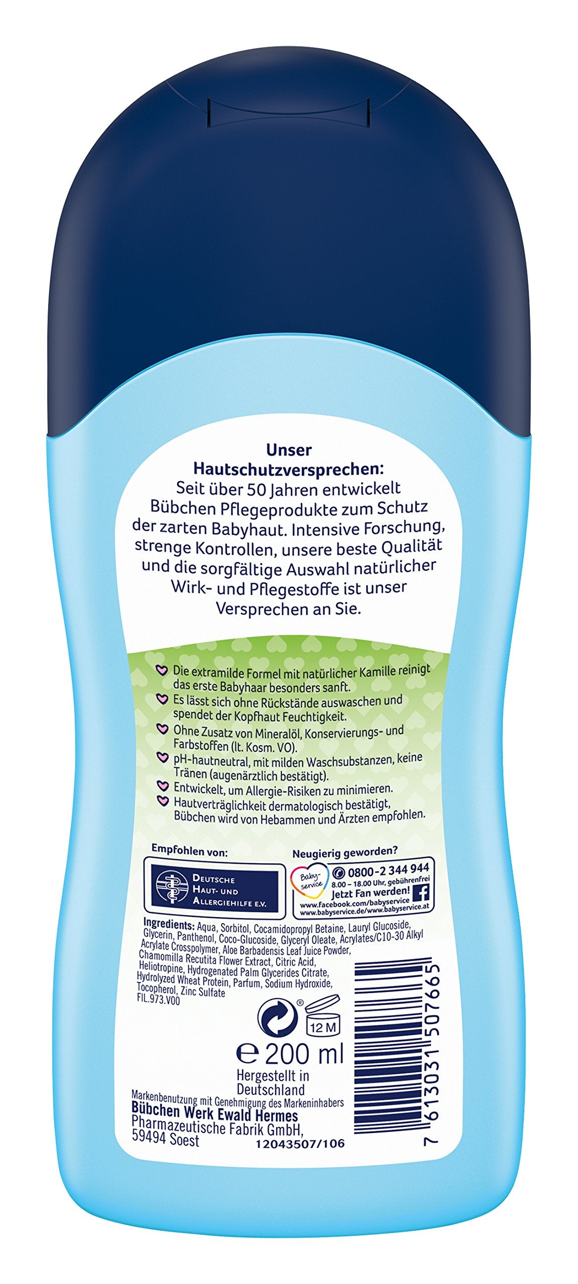 Bübchen Bubchen Baby Shampoo,200ml