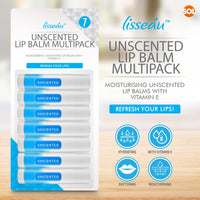 SOL 7pk Unscented Lip Balm Multipack | Lip Moisturiser & Hydrating Lip Balm Stick | Lip Care Lip Balms | Original Lipbalm | Natural Lip Repair for Dry Lips Balm With Vitamin E