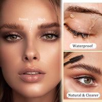 MEITREND Brown Eyebrow Tint Kit - 2-in-1 Eyelash Tint & Eyebrow Dye Dark Brown - Natural Eye Lash and Eye Brow tint - Brown Eyelash Dye Last to 4 Week - Waterproof Brow Dye Fast Colouring