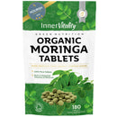 Inner Vitality Pure Organic Moringa Tablets 180/2-Month Supply, Zero Additives