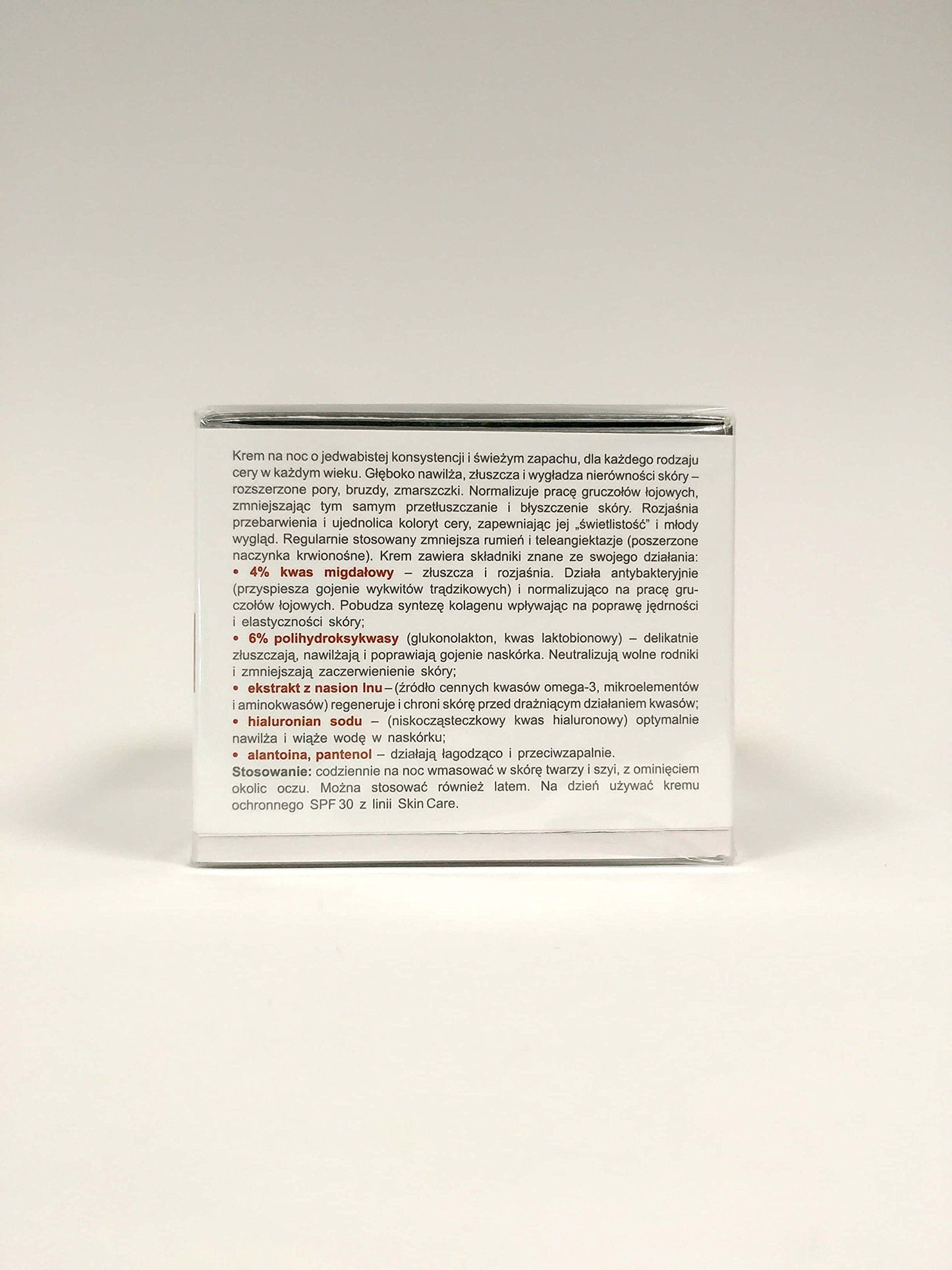 Norel Dr Wilsz Mandelic Acid Brightening Smoothing Creme | Krem Rozjasniajaco - Wygladzajacy z Kwarem Migdalowym 50 ml SET with STAPIZ Hair Shampoo 15ml or Mask 10ml