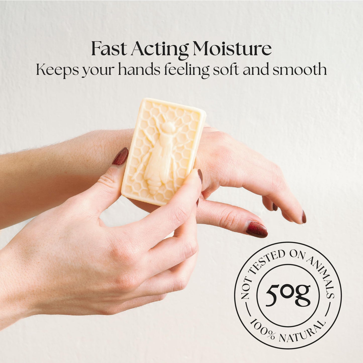 The Edinburgh Natural Skincare Company Ltd. Reverie Hand Cream Bar – 100% Natural Moisturiser for Very Dry Hands | With Beeswax, Cocoa Butter & Coconut Oil | Long-Lasting, Travel-Friendly, Cruelty-Free, Ideal for Gifting | 50g