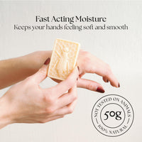 The Edinburgh Natural Skincare Company Ltd. Reverie Hand Cream Bar – 100% Natural Moisturiser for Very Dry Hands | With Beeswax, Cocoa Butter & Coconut Oil | Long-Lasting, Travel-Friendly, Cruelty-Free, Ideal for Gifting | 50g