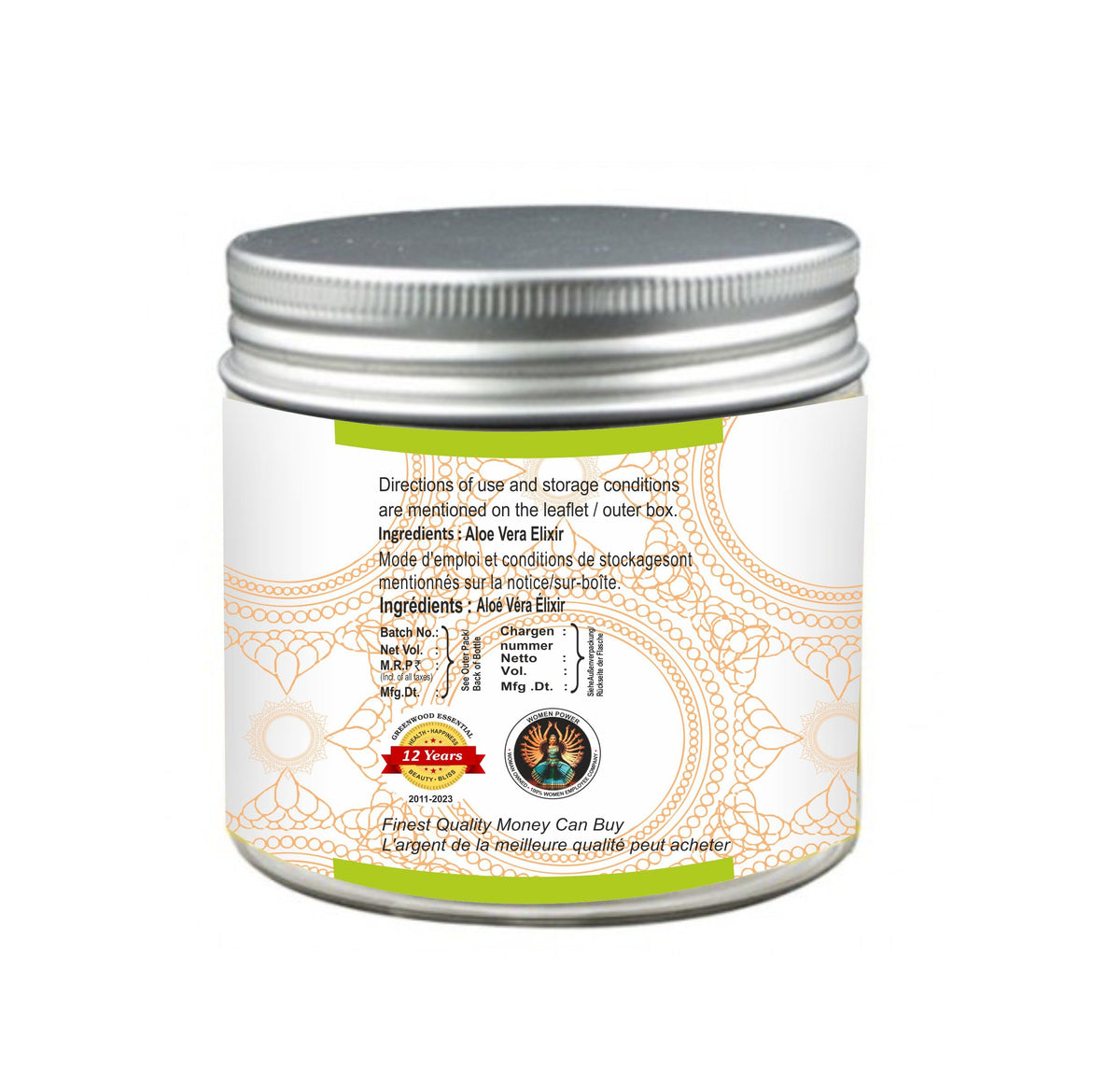 Greenwood Essential Pure Aloe Vera Elixir (Gel) Daily Skin Repair Expert Therapeutic Grade 100gm