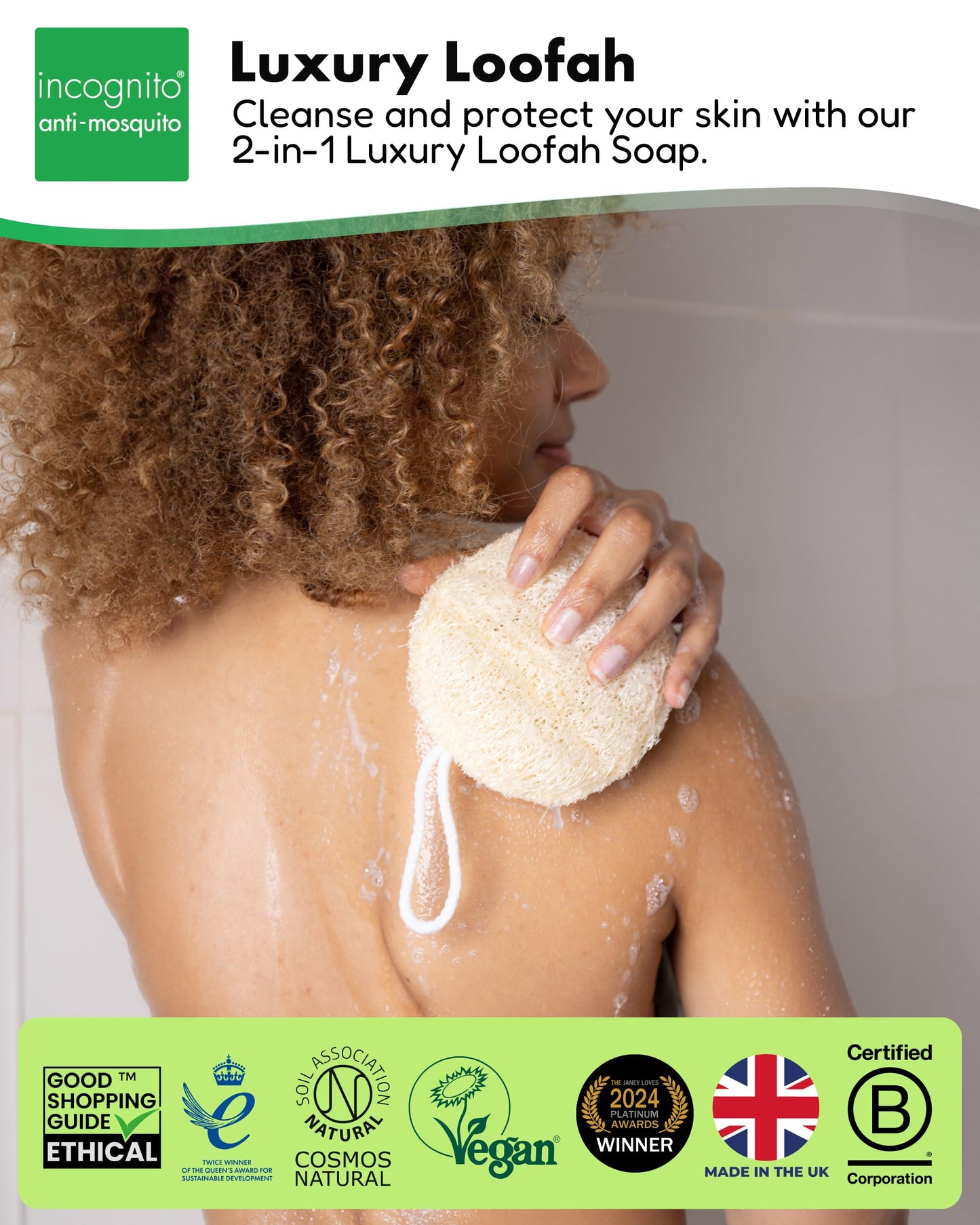 INCOGNITO Incognito Less Mosquito Luxury Loofah and Soap