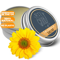 The Ilex Wood - All-Natural Skin Balm - Calendula Salve - soothes rashes, itching, dry skin, eczema, cruelty free, plastic free, handmade in the UK - 100ml
