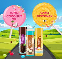 Beauty4Britain Kids Lip Balm Set Sweet Treats - 12 Different Dessert Flavours, Beeswax & Coconut Oil, Colourless, for Girls and Boys