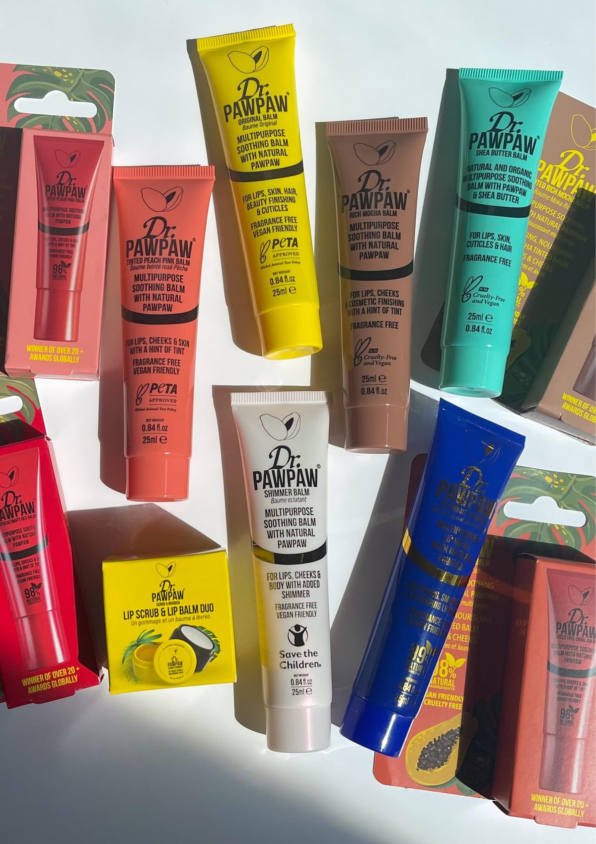 Dr. PAWPAW ORIGINAL BALM Dr. PAWPAW Shea Butter Balm, Multi-Purpose 100% Natural Vegan Friendly Balm, Great For Skin Irritations, Lips, Cheeks & Sun Burn 25ml
