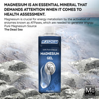 High Absorption Magnesium Gel for Leg Cramps - Muscle Recovery Gel from The Dead Sea for Sore Muscles - Less Itch & Less Sting Than Magnesium Oil
