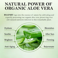 100% Natural Aloe Vera Gel for Face, Body & Hair – 100g Cold Pressed – Soothing, Hydrating & Repairing – Relieves Dry Skin, Sunburn, Blemishes & Itchiness – For All Skin Types