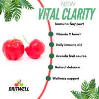 Lions Mane Mushroom Supplement High Strength 1500mg with Vitamin C - 120 Vegan Capsules with Alfalfa and Black Pepper Extract, 4 Month Supply Made in The UK -Focus & Immune Support - Britwell Health