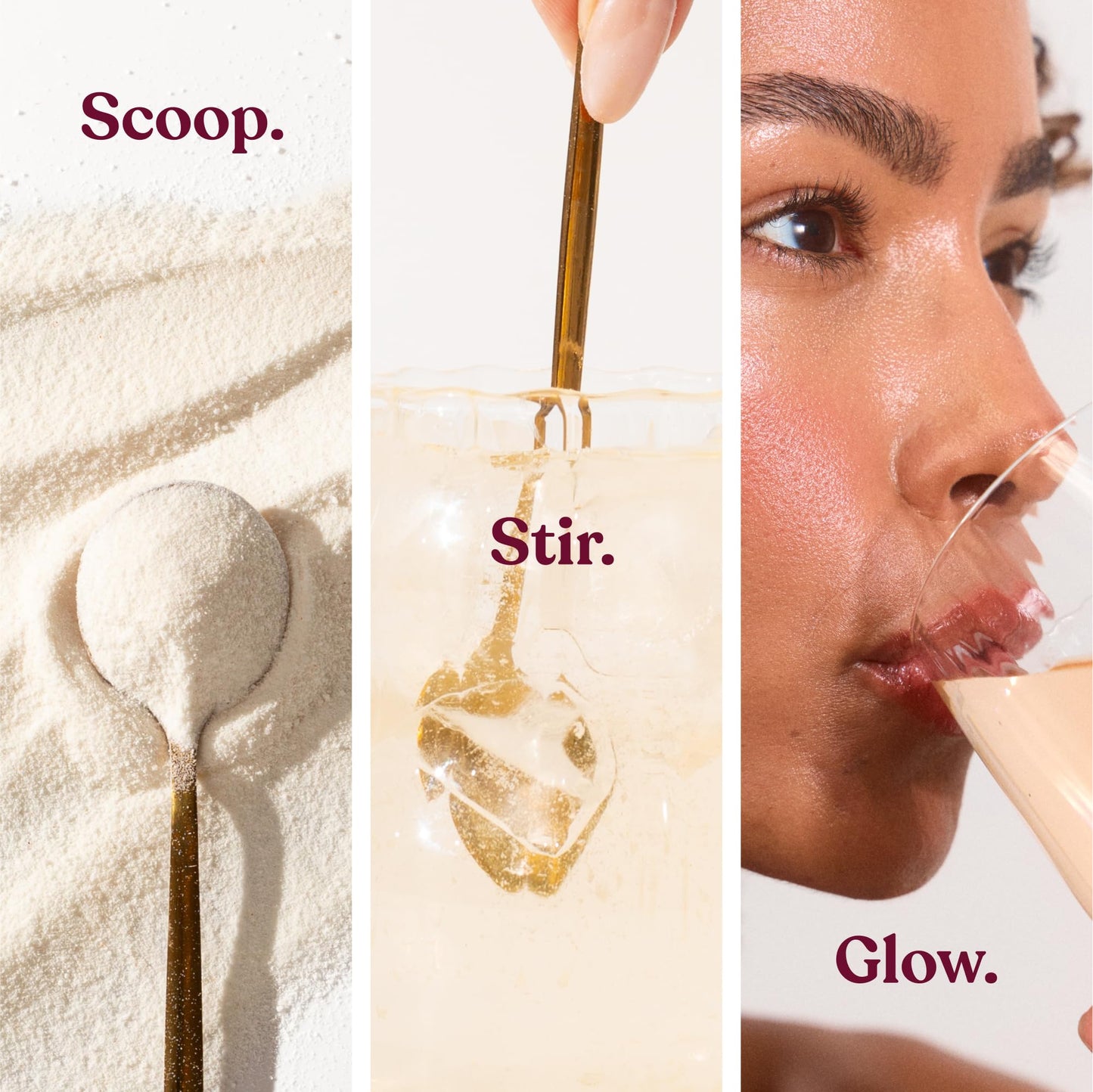 Collagen Glow Complex | Marine Collagen Powder with Hyaluronic Acid & Vitamin C | 100% Type I Collagen Supplements Powder for Hair, Skin & Nails | Scientifically Proven Collagen | Free Soul