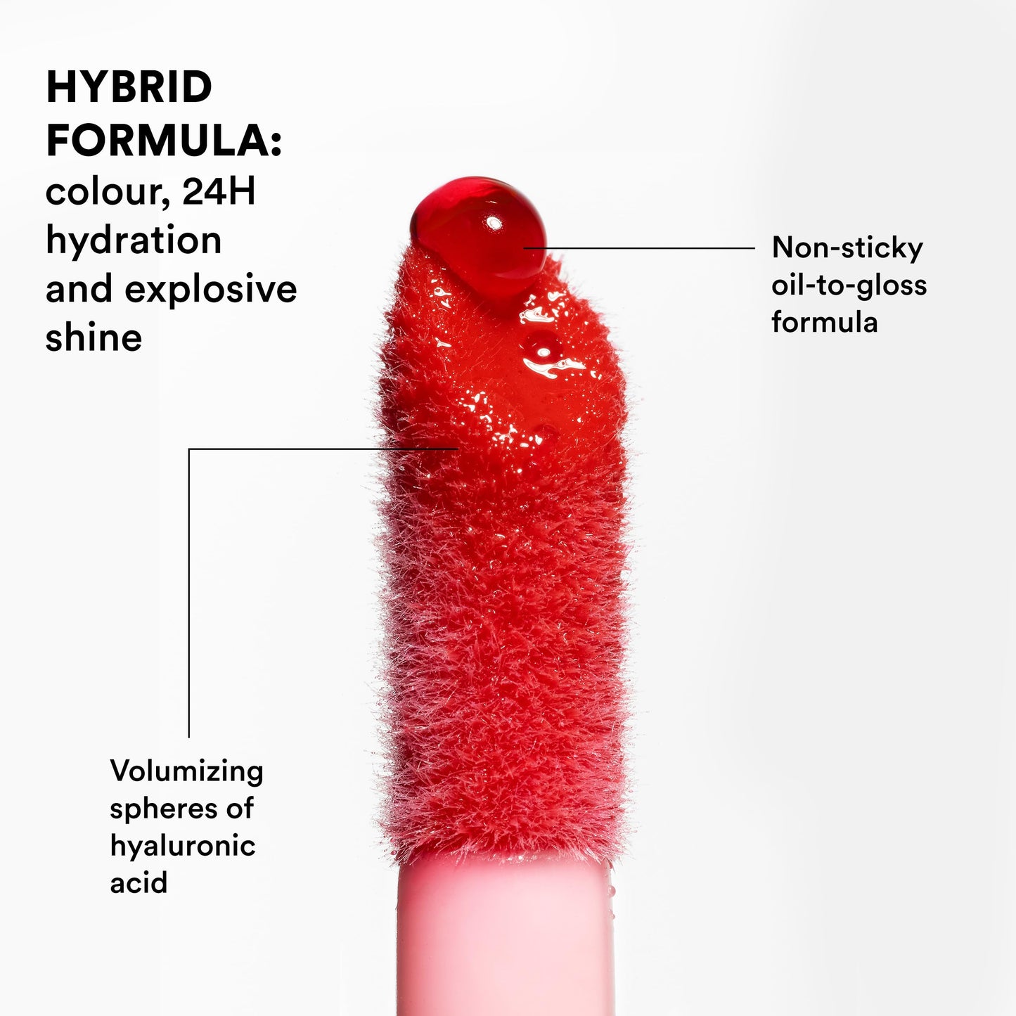 3INA MAKEUP - The Color Lip Oil 900 - Black Lip Gloss with 24h Hydration & Hyaluronic Acid - Lipstick & Lip Balm