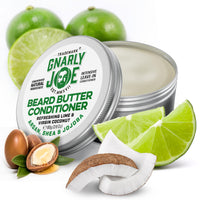 TRADEMARK GNARLY JOE EST.MMXVII Gnarly Joe Beard Butter Leave-In Conditioner - 80g - 100% Natural, UK Made