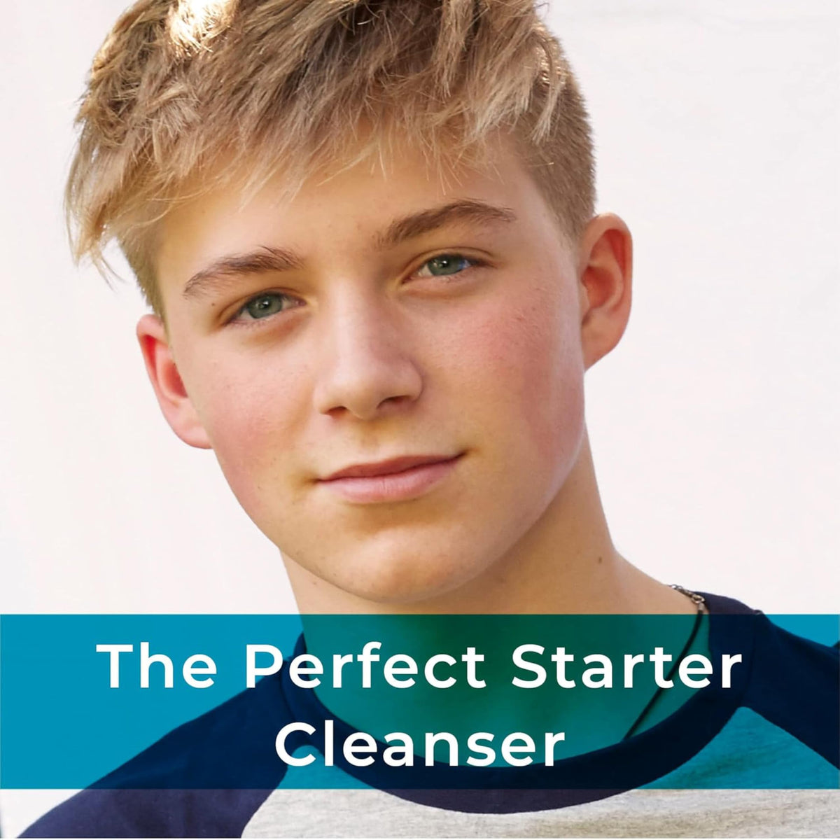 Spots & Stripes - Skin Goals Gentle Cleansing Lotion for Boys, the Perfect Starter Face Wash for Teen and Young Skin, with Virgin Coconut, Kukui and Chamomile, Super-Gentle, Combats Blemishes (150ml)