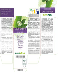 Bear's Garlic or Wild Garlic (Allium ursinum) Leaves and Bulbs Alcohol-Free Mother Tincture Naturalma | Liquid Extract Drops 120 ml | Food Supplement | Vegan