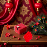 Rosojodg Red Ancient Chinese Lipstick Paper, Lip Gloss Point Lipstick Makeup Rouge Paper with Red Box Women Cosmetic Lips Tool for Beauty and Personal Care