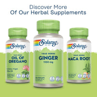 SOLARAY Ginger - 100 Vegan Capsules - High Strength Ginger Supplement Not Tablets or Shot - Zingiber Officinale Root - Non GMO & Lab Verified - Solaray