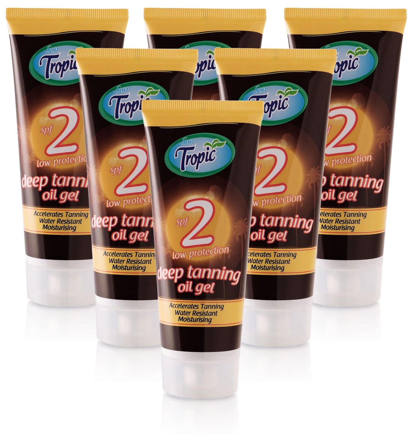 SUN TROPIC DEEP Tanning Oil SPF2 100ML x6