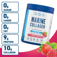 Applied Nutrition Marine Collagen Powder - Hydrolysed Collagen Protein, Healthy Skin, Hair, Nails (Strawberry & Raspberry) (300g - 25 Servings)