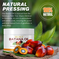 Uruses Batana Oil, for Dry Skin and Dry Hair, Miracle Oil from Honduras for Hair Growth and Moisturizes Skin, Reduce HairLoss and Split Ends, Enhance HairStrength, for Men & Women - 4.2 OZ