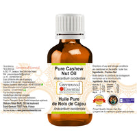 Greenwood Essential Pure Cashew Nut Oil (Anacardium occidentale) Premium Therapeutic Grade for Hair, Skin & Aromatherapy (Pack of Three) 100ml X 3 (10 oz)