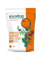 Healthipops Vitamin & Mineral Lollipops Spring and Summer Wellness Suitable for Ages 4+ with Added Soothing Botanicals, Elderberry, Nettle Leaf and Passion Flower, Orange Flavour 12 Lollipops