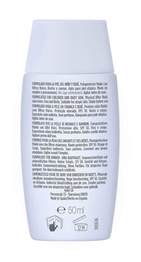 ISDIN Fotoprotector Fusion Fluid Mineral Baby SPF50 (50ml) | 100% mineral sunscreen specially formulated for children and babies' fragile skin