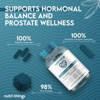 Pygeum Africanum Capsules - 60 Capsules - 5000mg 10:1 Extract - High-Strength Formula for Prostate Support and Hormonal Balance, Daily Dietary Supplement