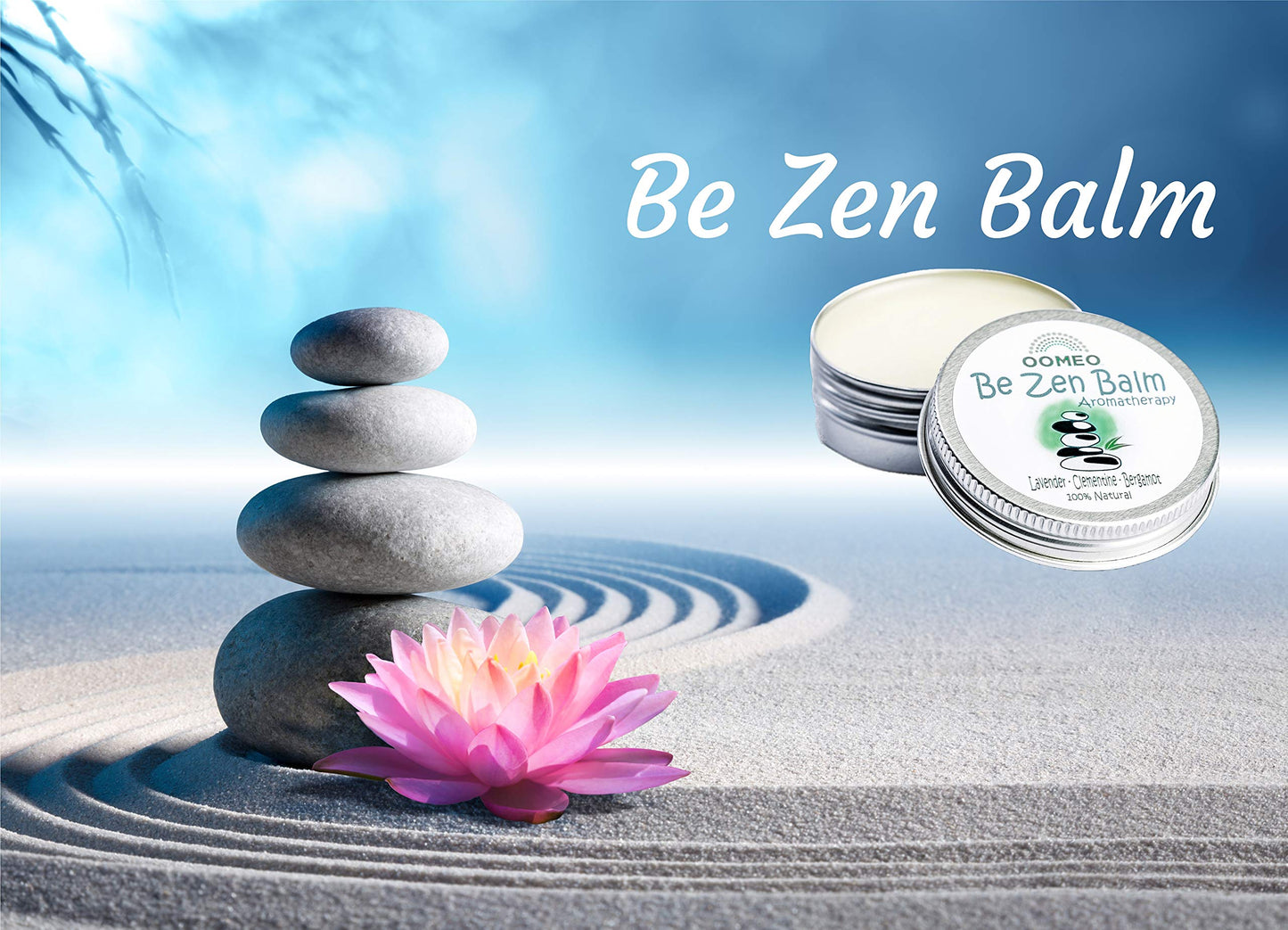 OOMEO Be Zen Balm Aromatherapy - Calm and relax - 30ml - 100% natural