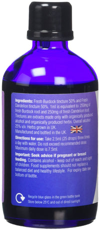 Organic Herbal Remedies 100 ml Dandelion and Burdock
