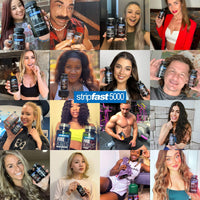 stripfast5000 Weight Management Support + Relaxation Capsules, Stimulant-Free for Women & Men, Night Bullets Blackout