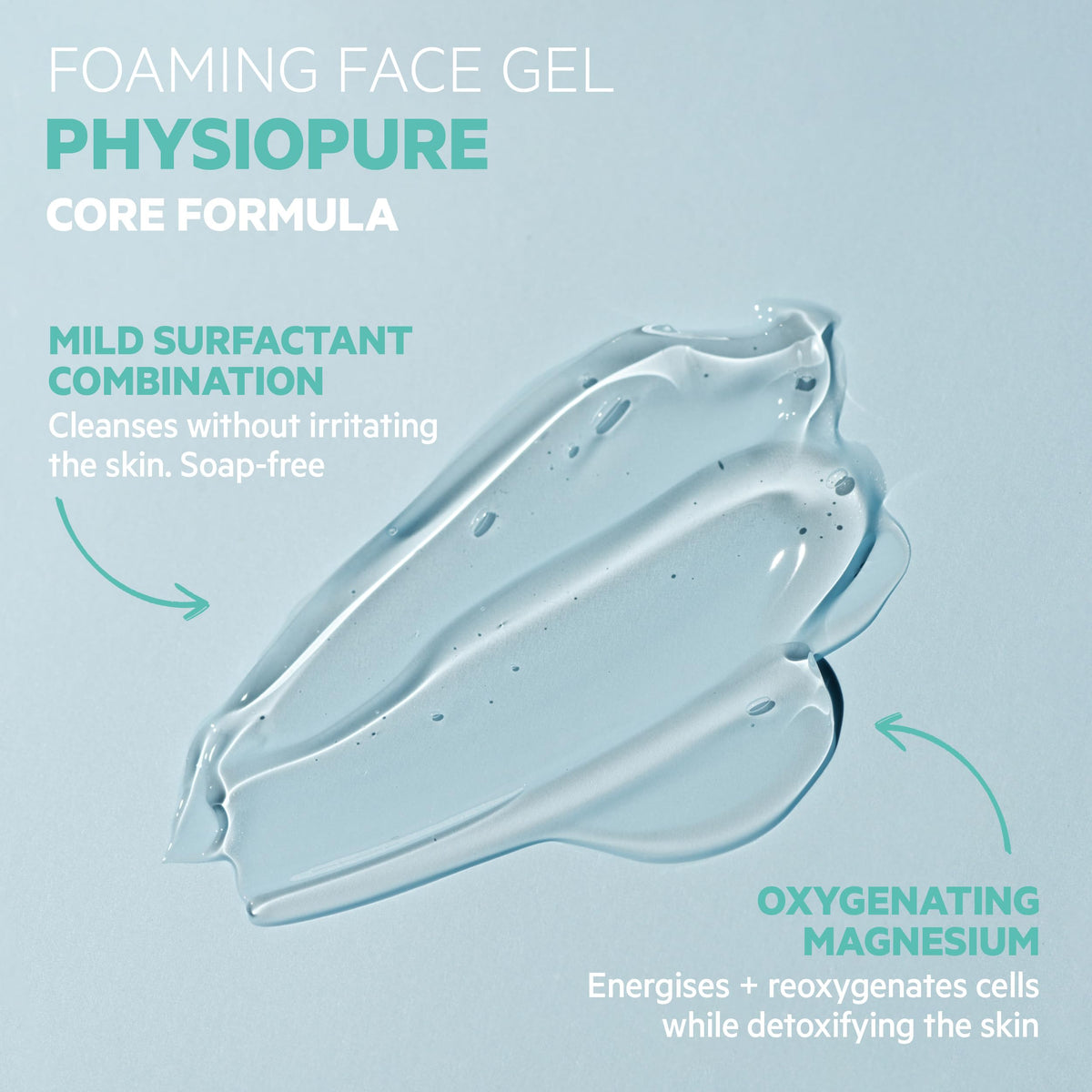 SVR PHYSIOPURE Foaming Face Gel/Make Up Remover with Oxygenating Magnesium for Normal to Balanced Skin, 11-Ingredient Minimalist Formula, 200ml