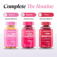 novomins Endo Gummies | Myo-Inositol | 60 Gummies | Hormone Balance Women | Novomins