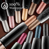 SONGVISON Metallic Eyeshadow Pencil, Lasting Shimmer Eyeshadow Stick,Highly Pigmented Waterproof Eyeliner Pencil, Create Glitter Eye Contour Makeup,Perfect Gifts for Women 06 Reddish Brown Matte